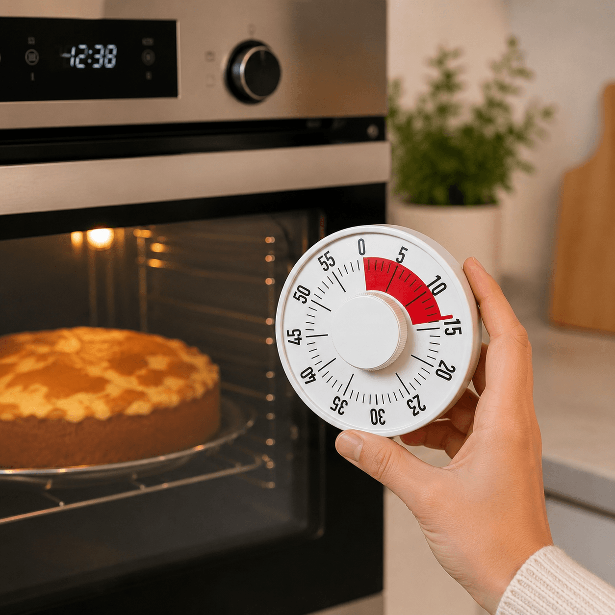 Temporizador Magnético de Cozinha sem Pilhas