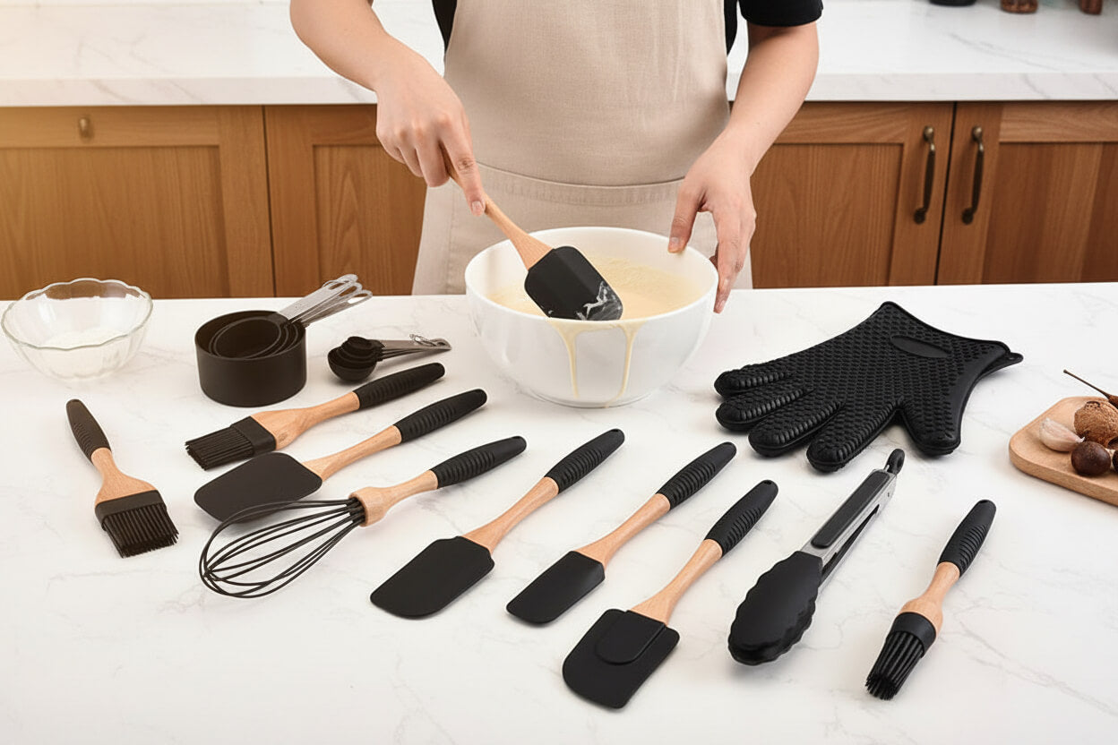 Conjunto de Utensílios de Pastelaria em Silicone – 7 Peças