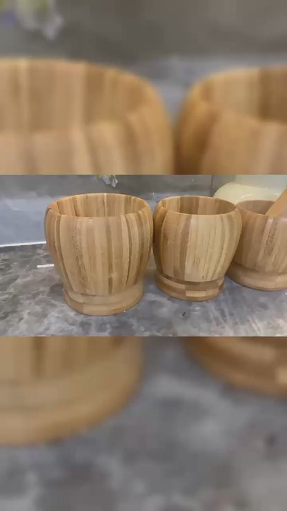 Almofariz de Bambu